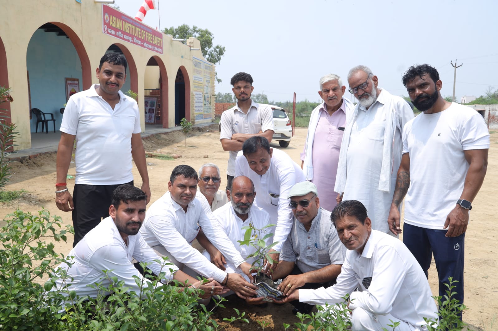 Tree plantation was done in the centre's premises on the annual celebration